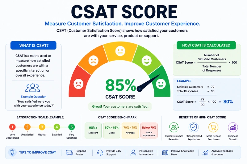 What is a CSAT Score in Customer Service?